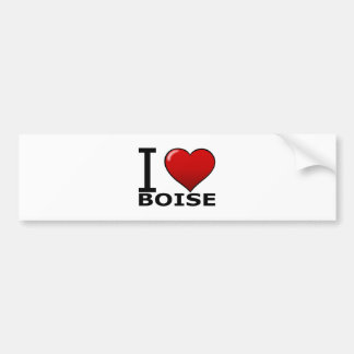 ADESIVO PARA CARRO EU AMO BOISE, IDENTIFICAÇÃO - IDAHO