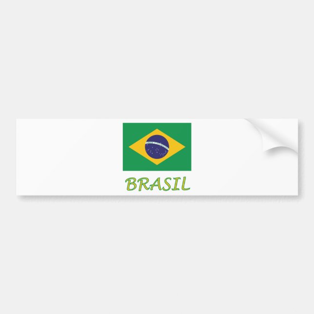 Adesivo Para Carro Eu amo Brasil (Frente)