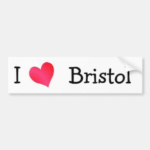 Adesivo Para Carro Eu Amo Bristol