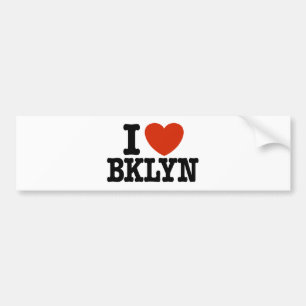 Adesivo Para Carro Eu amo Brooklyn