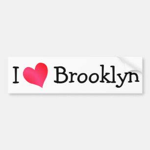 Adesivo Para Carro Eu amo Brooklyn
