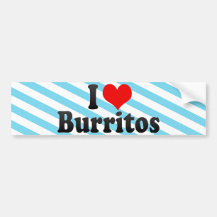 Adesivo Para Carro Eu amo Burritos