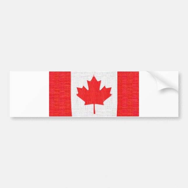 Adesivo Para Carro Eu amo Canadá! Design canadense do olhar do ponto (Frente)