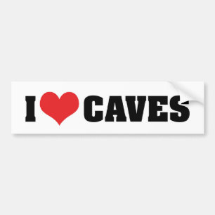 Adesivo Para Carro Eu Amo Cavernas do Coração - Exploração de Caverna