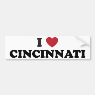 Adesivo Para Carro Eu amo Cincinnati Ohio