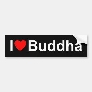 Adesivo Para Carro Eu amo (coração) Buddha