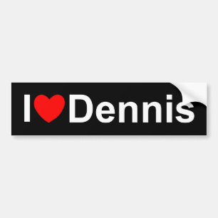 Adesivo Para Carro Eu amo (coração) Dennis
