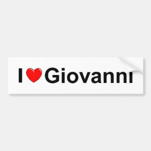Adesivo Para Carro Eu amo (coração) Giovanni