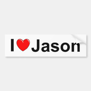 Adesivo Para Carro Eu amo (coração) Jason