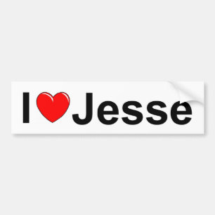 Adesivo Para Carro Eu amo (coração) Jesse