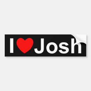 Adesivo Para Carro Eu amo (coração) Josh