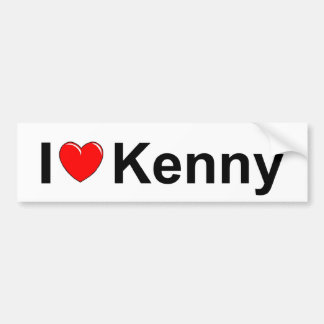 Adesivo Para Carro Eu amo (coração) Kenny