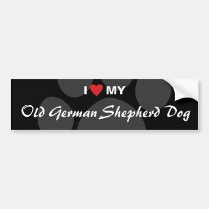 Adesivo Para Carro Eu amo (coração) meu cão de german shepherd vel
