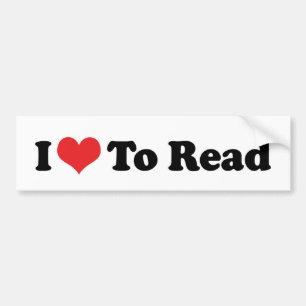 Adesivo Para Carro Eu Amo Coração Para Ler - Amante de Livros