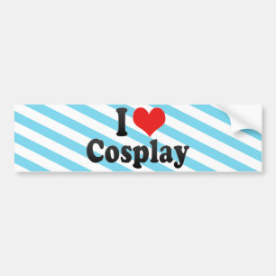Adesivo Para Carro Eu amo Cosplay