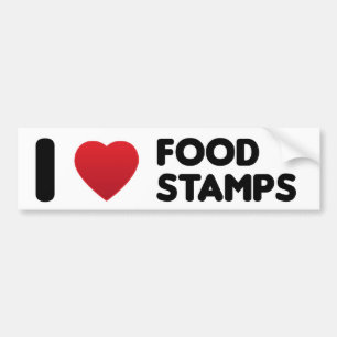 Adesivo Para Carro Eu amo cupões de alimentação