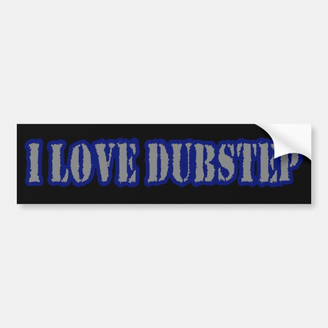 ADESIVO PARA CARRO EU AMO DUBSTEP (Frente)