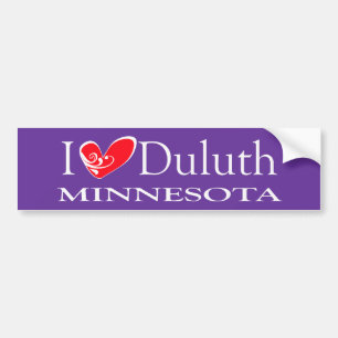 Adesivo Para Carro Eu amo Duluth Minnesota