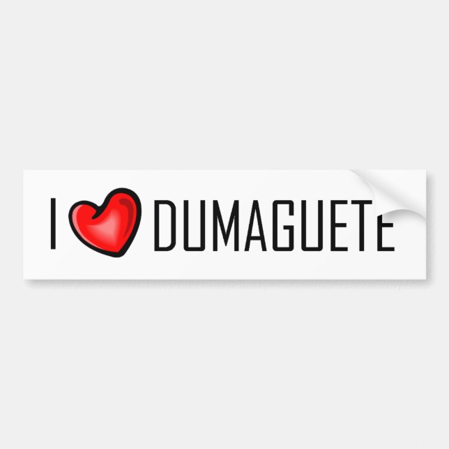 ADESIVO PARA CARRO EU AMO DUMAGUETE (Frente)