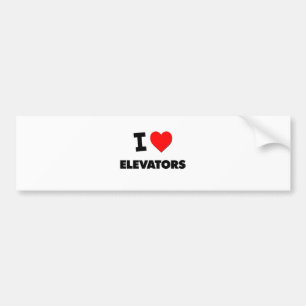 Adesivo Para Carro Eu amo elevadores