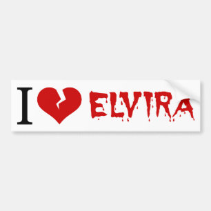 Adesivo Para Carro Eu Amo Elvira Quebrado Coração