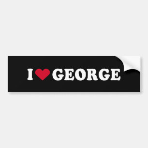 ADESIVO PARA CARRO EU AMO GEORGE