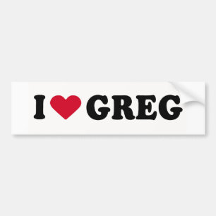 ADESIVO PARA CARRO EU AMO GREG