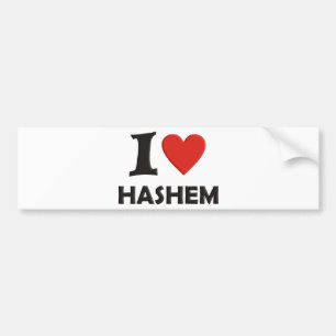 Adesivo Para Carro Eu amo Hashem