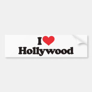 Adesivo Para Carro Eu amo Hollywood
