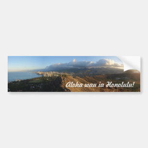 Adesivo Para Carro "Eu amo Honolulu!" Autocolante no vidro traseiro
