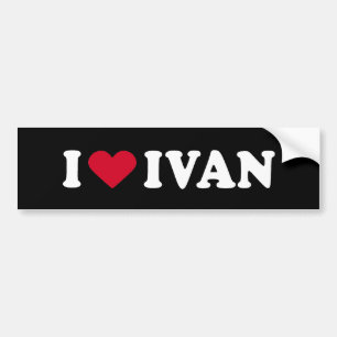 ADESIVO PARA CARRO EU AMO IVAN