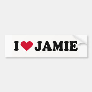 ADESIVO PARA CARRO EU AMO JAMIE