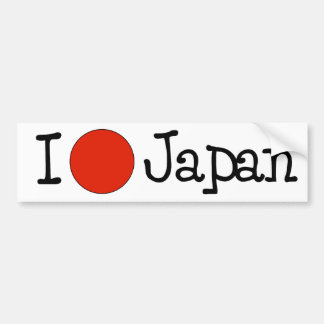 ADESIVO PARA CARRO EU AMO JAPÃO