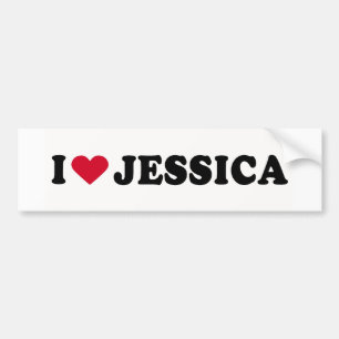 ADESIVO PARA CARRO EU AMO JESSICA