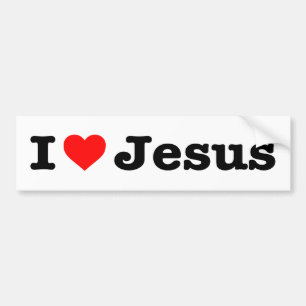 ADESIVO PARA CARRO "EU AMO JESUS"