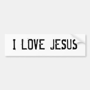ADESIVO PARA CARRO EU AMO JESUS