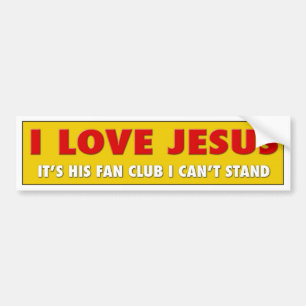 Adesivo Para Carro Eu amo Jesus