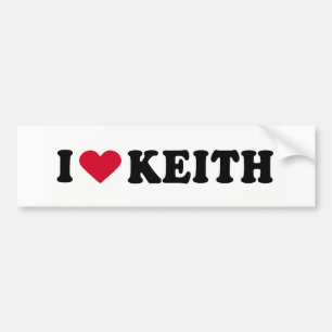 ADESIVO PARA CARRO EU AMO KEITH
