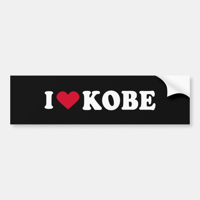 ADESIVO PARA CARRO EU AMO KOBE (Frente)