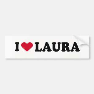 ADESIVO PARA CARRO EU AMO LAURA