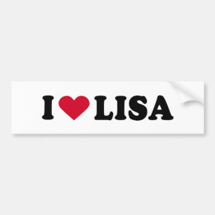 ADESIVO PARA CARRO EU AMO LISA