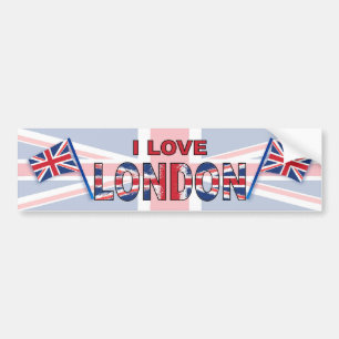 Adesivo Para Carro Eu amo Londres
