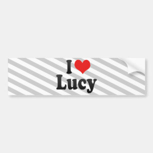 Adesivo Para Carro Eu amo Lucy