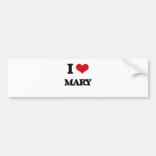 Adesivo Para Carro Eu amo Mary