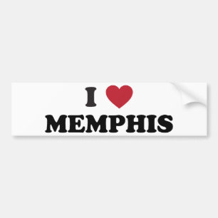 Adesivo Para Carro Eu amo Memphis