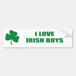 ADESIVO PARA CARRO EU AMO MENINOS IRLANDESES