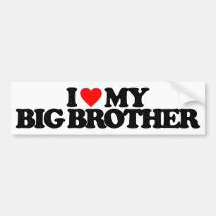 ADESIVO PARA CARRO EU AMO MEU BIG BROTHER