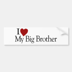 Adesivo Para Carro Eu amo meu big brother