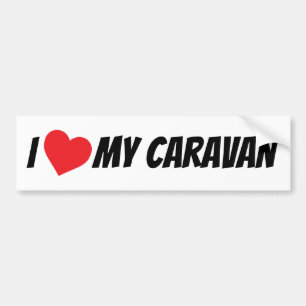Adesivo Para Carro Eu Amo Meu Caravan Grande Coração De Amor Vermelho