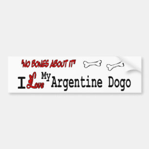 Adesivo Para Carro Eu Amo Meu Dogo Argentino